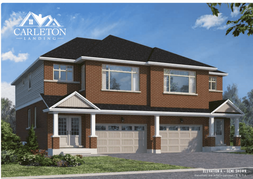 Magnolia model home exterior — Olympia Homes Carleton Place